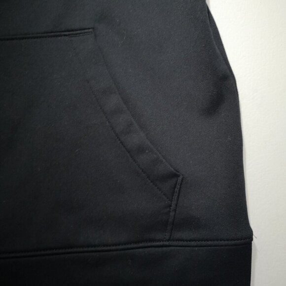 Under Armour Youths Size Large Fleece Lined Black Hockey Hoodie - Picture 7 of 11